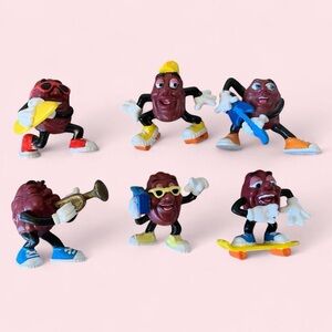 Vtg 1988 California Raisins Complete Set Hardee's 2nd Issue